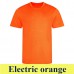 JC001 COOL T - Unisex környakú póló szublimáláshoz electric orange